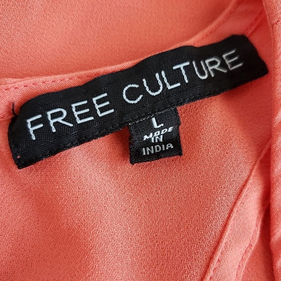 🪻BOGO🪻 Free Culture Coral Pleated Front Top Size Large - Picture 5 of 7